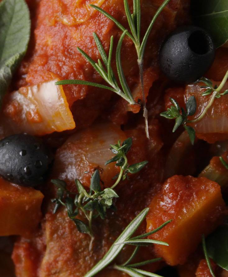 Hähnchenkeulen nach Jägerart