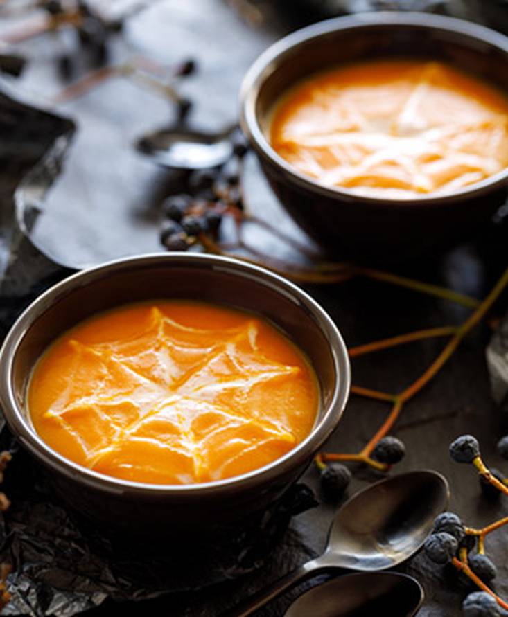 Kürbis-Karotten-Cremesuppe